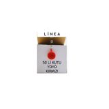 Linea Yoyo Yaka Kartlığı Yuvarlak Kırmızı 50 Adet