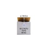 Linea Yoyo Yuvarlak Beyaz 50 Adet Yaka Kartlığı