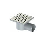 LINEAR 10X10 50 mm Kare Yandan Çıkışlı Yer Süzgeci - 93210