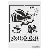 LİNEART Yılbaşı Süsleri Deseni Stencıl Şablon 20X25 cm LNART04