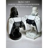 Lineex Star Wars Darth Vader & Stromtrooper Kol Tutucu, Joystick Kumanda Standı, Xbox / Ps4 / Ps5 Uyumlu