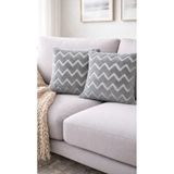 Linen Bohem Soft Punch Gri Kırlent Kılıfı 2 Adet 43x43 Gri