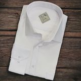 Linen Keten Klasik Uzun Kollu Terletmeyen Beyaz Erkek Gömlek (Regular Kalıp) - Siyah