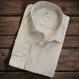 Linen Keten Klasik Uzun Kollu Terletmeyen Camel Erkek Gömlek (Regular Kalıp) - 3XL