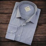Linen Keten Klasik Uzun Kollu Terletmeyen Gri Erkek Gömlek (Regular Kalıp)