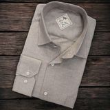 Linen Keten Klasik Uzun Kollu Terletmeyen Vizon Erkek Gömlek (Regular Kalıp)