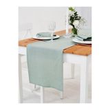 Linen Mood Premium Su Yeşili Renk Linen Keten Runner 40 X 150cm