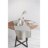 Linen Mood Premium Taş Renk Linen Keten Runner 40 X 150cm