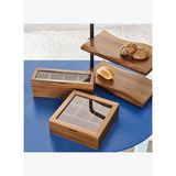 Linens Accacia Akasya 30x30x6 cm Ayaklı Sunum Kasesi