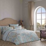 Linens Azure Pamuk Saten Çift Kişilik Nevresim Takımı Mavi - 200 x 220 cm