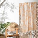 Linens Floral 90x170 cm Plaj Havlusu Somon