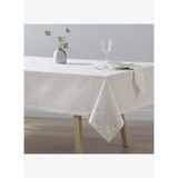 Linens Foglia 150x300 cm Masa Örtüsü Ekru-Gold