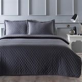 Linens Gardenia Antrasit Çift Kişilik Yatak Örtüsü Seti