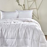 Linens Luxury Bambu Çift Kişilik Yorgan - Beyaz - 195 x 215 cm