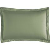 Linens Mix&match Pamuk Saten 2'li Volanlı Yastık Kılıfı Seti Koyu Yeşil - 50 x 70 cm