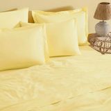 Linens Mix&match Pamuk Saten 2'li Volanlı Yastık Kılıfı Seti Sarı