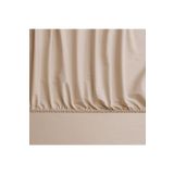 Linens Mix&Match Pamuk Saten Çift Kişilik Lastikli Çarşaf Camel
