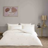 Linens Premium Dandelo Pamuk Brode Çift Kişilik Nevresim Takımı Beyaz - 200 x 220 cm