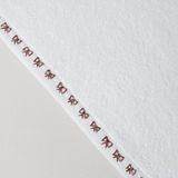 Linens Ribbon Pamuk 50x85 Cm Yüz Havlusu Beyaz