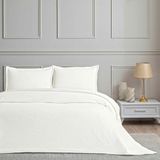 Linens White Collection Glint Tek Kişilik Yatak Örtüsü Seti Beyaz