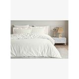 Linens White Collection Siren UC Pamuk Jakar Çift Kişilik Nevresim Takımı Beyaz