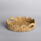 Linens Willow 34X34X8 cm Tepsi - Naturel Ahşap