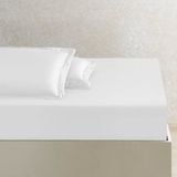 Linens x Tencel™ Lyocell Çift Kişilik Çarşaf Beyaz - 240 x 260