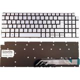 LineOn Dell Inspiron 5000 15-7591 Notebook Klavye Gümüş Renk - Dahili Klavye
