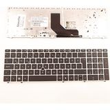 LineOn Hp Elitebook 8560B Notebook Klavye Gümüş Çerçeve