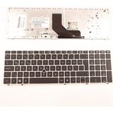 LineOn Hp Elitebook 8560P 8570P Notebook Klavye Gümüş Çerçeve