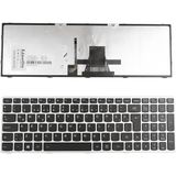 LineOn Lenovo Ideapad 300-15ISK Notebook Klavye Gümüş Işıklı - Dahili Klavye