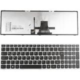 LineOn Lenovo Ideapad Z50-70 Z50-75 Notebook Klavye Gümüş Işıklı
