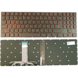 LineOn Lenovo Legion Y720-15IKB Notebook Klavye Işıklı (Kırmızı Harf) - Dahili Klavye