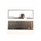 LineOn Toshiba Tecra Z40 Klavye Gri Çerçeve Işıklı Trackpoint