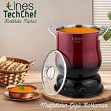 Lines 6 Lt Kırmızı Techcehef Elektrikli Çok Amaçlı Pişirici Metal