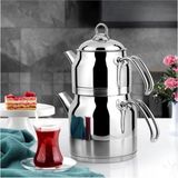 Lines Ayperi Çelik Çaydanlık Metal Kulp Mini Boy