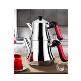 Lines Naz Çelik Çaydanlık Kristal Serisi Mini Boy - Demlik 0,50 Litre Suluk 1,25 Litre