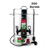 Lines Yonca 200 Bardak Elektrikli Çay Otomatı Semaver Çay Makinesi inox