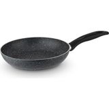 Lines Yonca Desensiz Kulp Granit Tava Gri - 24 Cm