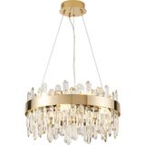 Linfred 50'lik Gold Kristal Taşlı Modern Salon Avize - 2