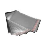 Linka 15 cm x 25 cm Şeffaf Bantlı Jelatin Yapışkanlı Poşet 25 'li