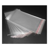 Linka 22 cm x 35 cm Şeffaf Bantlı Jelatin Yapışkanlı Poşet 25 'li