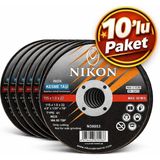 Linka İnşaat Nikon Inox Kesme Taşı 115X1.0 mm – Paslanmaz Metal Kesici Disk – 10’lu Paket - 115'LİK KESİCİ