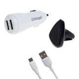 Linkage Araç Çakmaklık Şarj Aleti Mikro-Usb 3in1 LKC02