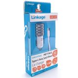 Linkage LKC-35 2,4A 12-14 V 2XUSB 1 m Type-c Araç İçi Şarj Kablosu
