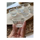 LinkaHome 6'lı Sosluk Cam Mini Sosluk-reçellik Sunumluk Kahve Yanı