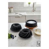LinkaHome Döküm Granit 3'lü Dilim,Tart ve Rüzgar Gülü Kek Kalıbı Seti