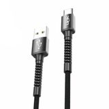 Linktech 3A 1 mt K552 Type-C USB Metal Başlı Data Şarj Kablosu