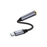 LinkTech A195 Type-C - 3.5mm Jack Kulaklık Dönüştürücü Silver-Gri