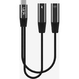 Linktech A203 Type-C To Type-C Kulaklık ve Şarj Çoğaltıcı Kablolu Adaptör - renk